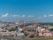 The city Barnaul view of the city and church, Altai, Russia