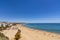 City beach Albufeira sunny july day, Algarve