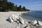 City beach in Crikvenica,Croatia