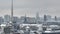 City of Berlin, Capital of Germany from above. Aerial winter cityscape of Museum island, TV Tower and Berlin Cathedral