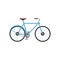 City bicycle vector illustration. Sport activity. Urban bicycle flat
