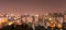 City blurred lights background after sunset
