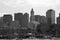 City Boston skyline view