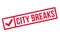 City Breaks rubber stamp