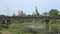 City bridge over the river Tvertsa. Torzhok, Russia