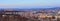 The city of Brno, Czech Republic-Europe. Top view of the city with monuments and roofs. Panorama photo. Ancient churches Petrov an