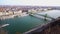 City of Budapest. Panorama. Danube River and the Freedom Bridge