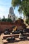 City building remain, Buddha statue remain of Wat Phra Sri Sanphet Temple in Ayutthaya, Thailand (Phra Nakhon Si Ayutthaya&#x