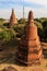 City building remain, Buddha statue remain of Wat Phra Sri Sanphet Temple in Ayutthaya, Thailand (Phra Nakhon Si Ayutthaya&#x