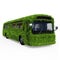 The City Bus is Overgrown with Green Grass. Eco-Friendly Urban Transport Concept.