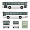 City Bus Realistic Advertising Template