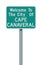 City of Cape Canaveral road sign