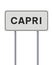 City of Capri road sign