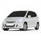 City Car Compact Vector Silver Color