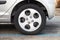 City car wheel, gray light alloy disc