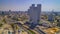 City center of Tel Aviv aerial drone view