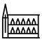 City church icon outline vector. Belarus tourism