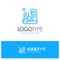 City, Colonization, Colony, Dome, Expansion Blue outLine Logo with place for tagline