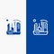 City, Colonization, Colony, Dome, Expansion Line and Glyph Solid icon Blue banner Line and Glyph Solid icon Blue banner