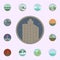 City colored in circle icon. landscapes icons universal set for web and mobile