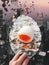 City concept egg special food abstract cracked art idea breakfast white broken