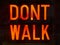 City: Dont Walk sign