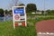 City entrance sign of Dutch city of Weesp.
