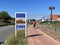 City entrance sign of Dutch town of Zandvoort