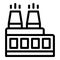 City factory icon outline vector. Chemical waste