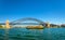 City ferry under the Sydney Harbour Bridge - Australia