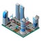 City Of Future Isometric Template