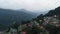 City of Gangtok in Sikkim India seen from the sky