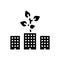 city gardening environment glyph icon vector illustration