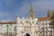 City gate and cathedral tower in Burgos