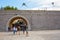 City gate at the historic city wall in Antibes, France