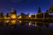 City gate in Leiden, Holland