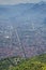 City of Grenoble, with Bastille fortress and Vercors mountains in the background