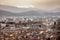 City Grenoble panoramic view from the Bastille France Europe