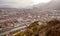 City Grenoble panoramic view from the Bastille France Europe