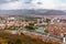 City Grenoble panoramic view from the Bastille France Europe