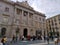 City hall of Barcelona in Sant Jaume square with group of tourist and citizens