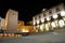 City Hall of Caceres at night, Extremadura, Spain