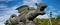 City hall and dragon monument in Klagenfurt