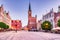 City Hall of Gdansk and the Old Square at Dusk, Poland