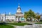 City Hall of Kingston and Confederation arch fountain,