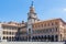 City hall and piazza grande in Modena, Italy