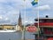 City Hall View from Riddarholmen. Building of the Municipal Council for the City of Stockholm