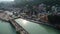 City of Haridwar state of Uttarakhand in India seen from the sky