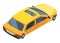 City isometric car icon. Vector flat colorful automobile. Graphic design element. Urban transport illustration
