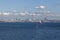 The City of Istanbul with a general Cargo Vessel approaching the Bosphorus Straits